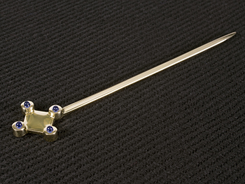 Smeigtukas su stiklo akutėmis iš Laivių, VIII – IXa. 